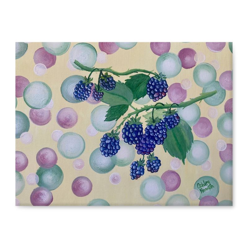 Blackberry Bramble Glass Cutting Board