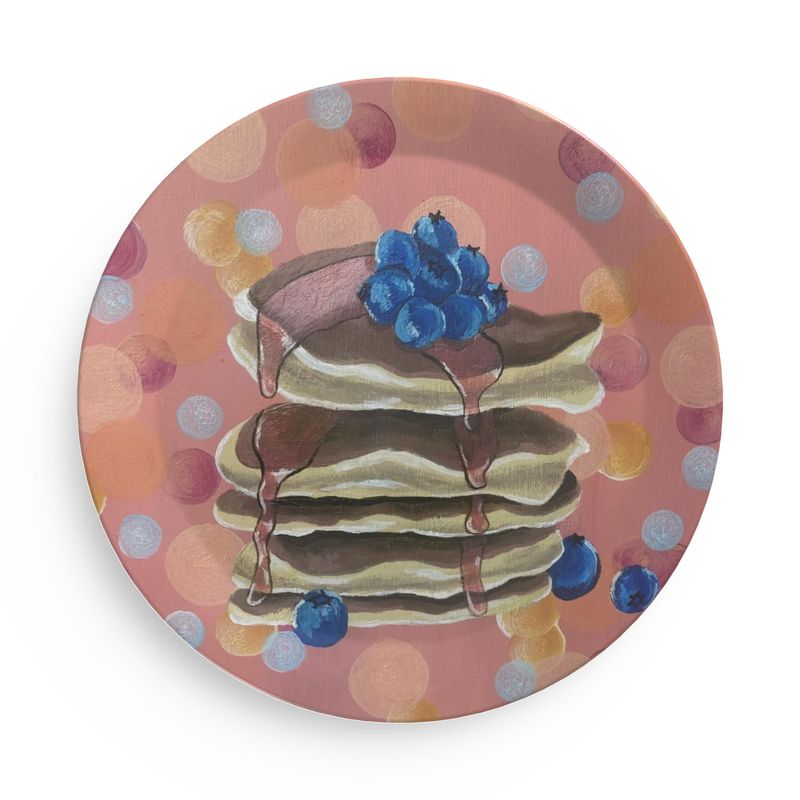 Blueberry Pancake Stack Party Plates