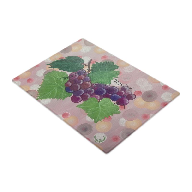 Vineyard Harvest Glass Cutting Board