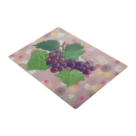 Vineyard Harvest Glass Cutting Board