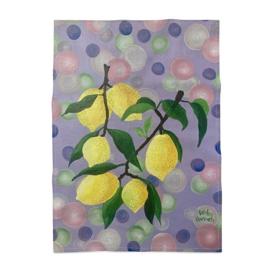 Lemon Confetti Cotton Tea Towel