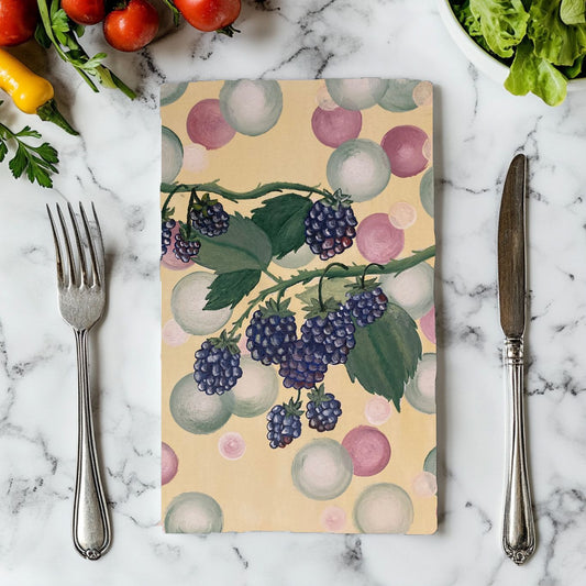 Blackberry Bramble Cotton Tea Towel