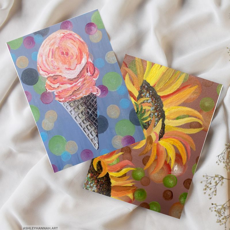 Food & Flowers 4x6" Greeting Cards