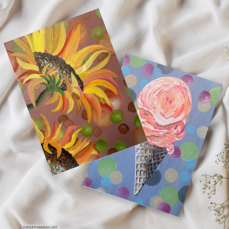 Food & Flowers 4x6" Greeting Cards