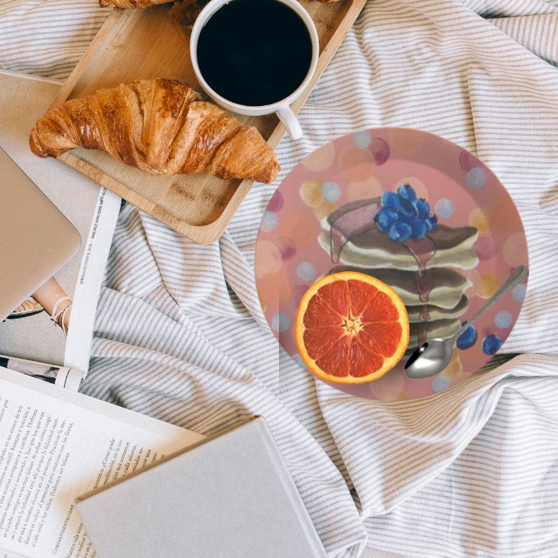 Blueberry Pancake Stack Party Plates