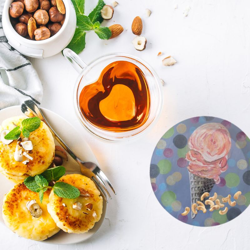 Melting Mango Swirl Ice Cream 8" Party Plate