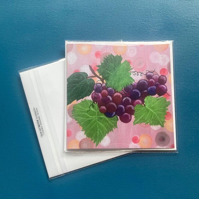 Fun Fruit Square Greeting Card
