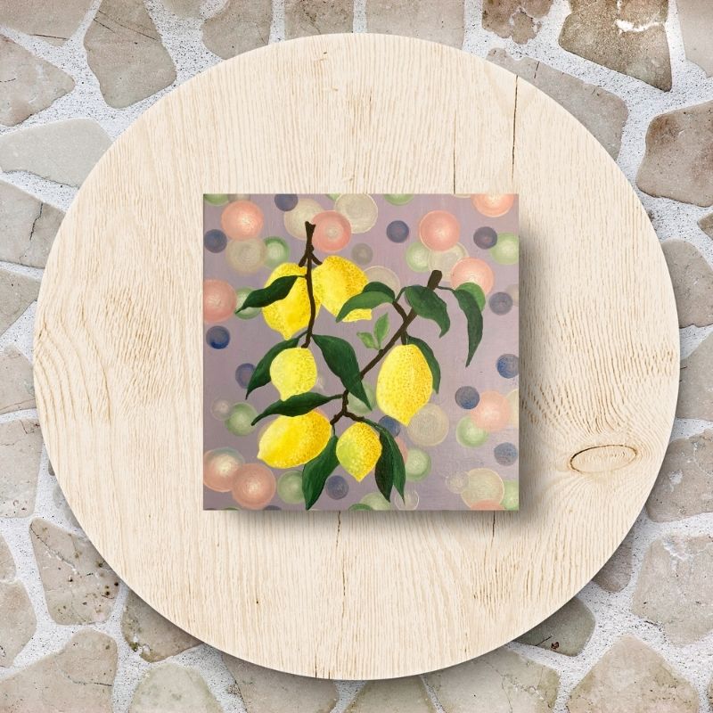 Fun Fruit Square Greeting Card